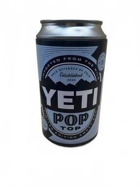 YETI Pop Top Can Shaped Metal Storage Container Hidden Stash Safe Promo